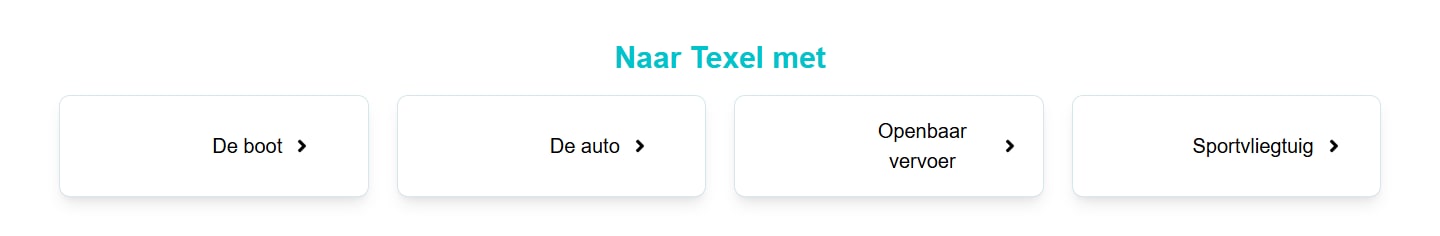 Sectie "Naar Texel met" van Boot Texel