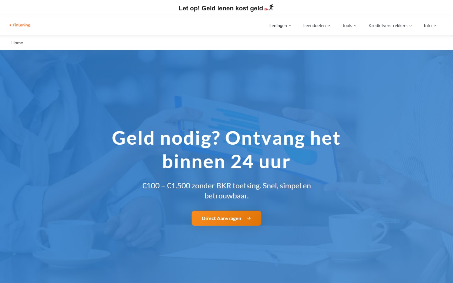 Finlening.nl — Informatiesite over kortlopende leningen