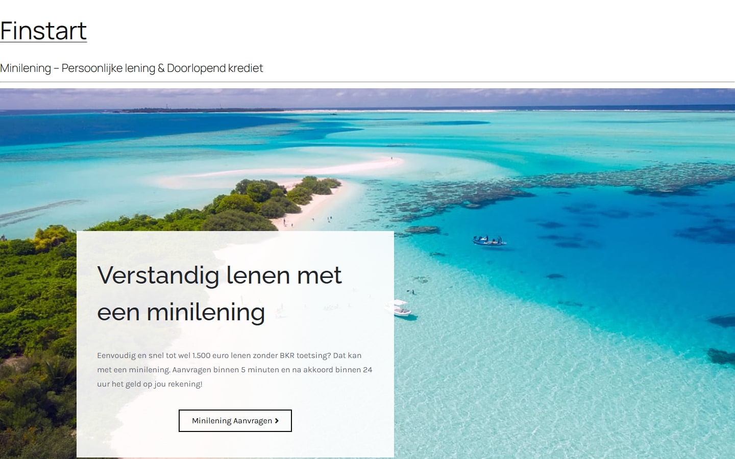 Finstart.nl — Informatiesite over minileningen