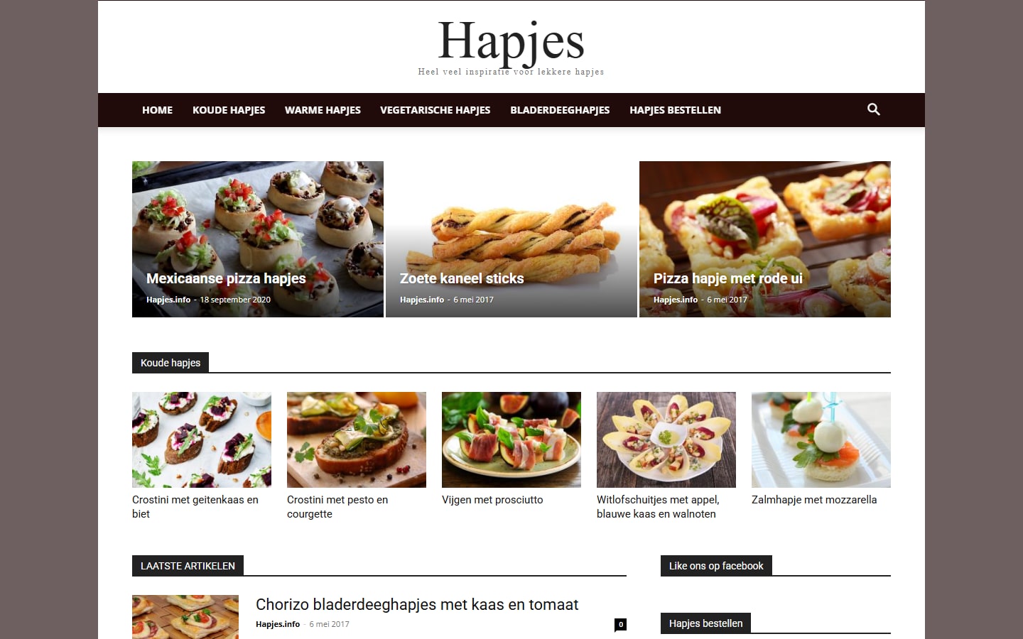 Hapjes.info — Receptenblog voor hapjes
