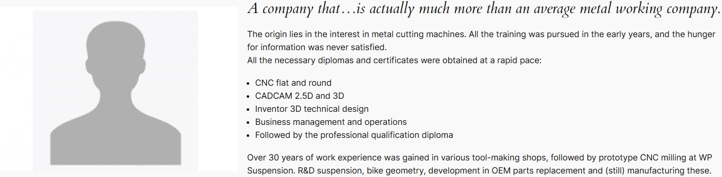 Sectie "A company that…is actually much more than an average metal working company." van MillingMill
