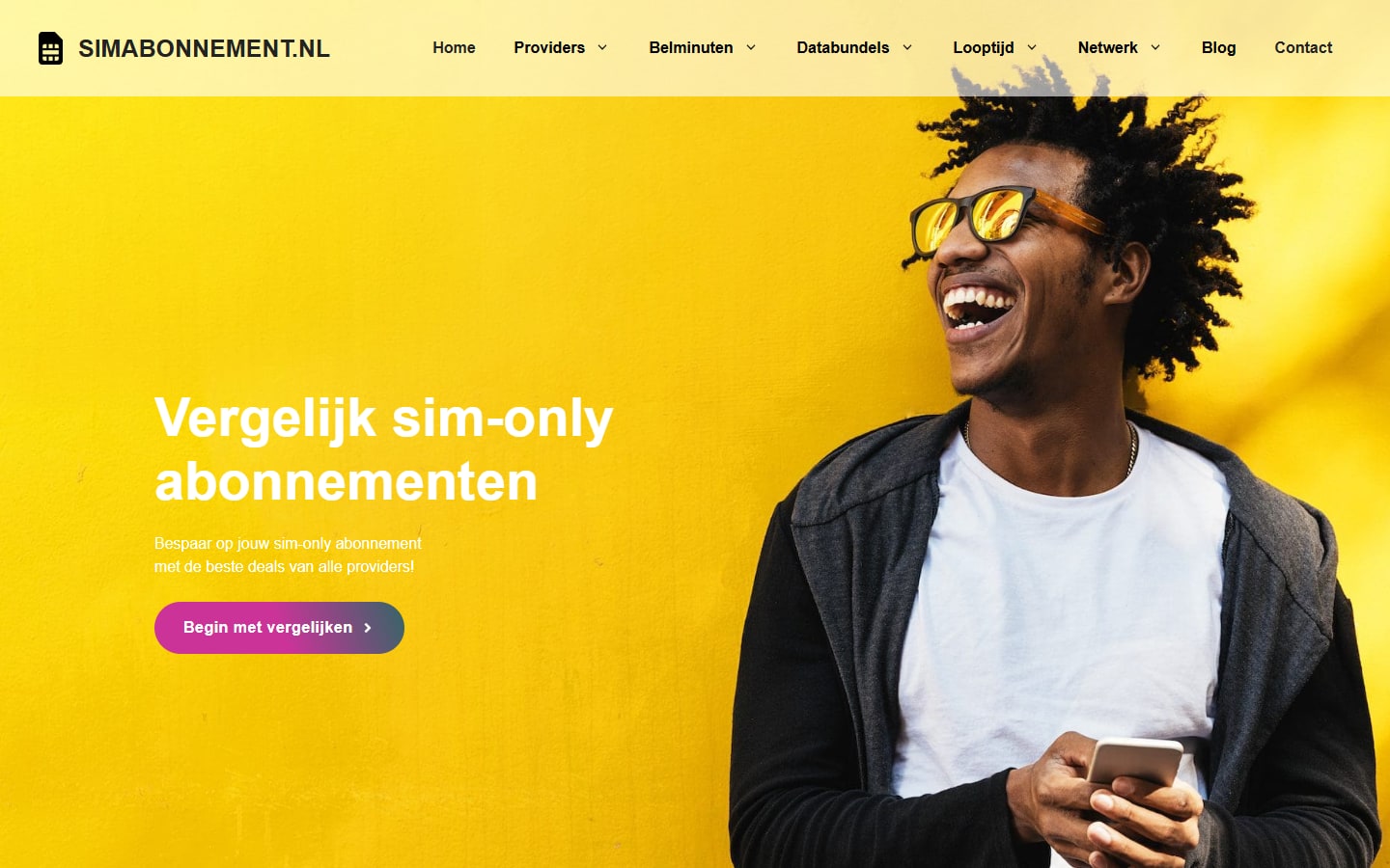 Simabonnement.nl — Vergelijkingssite voor sim-only