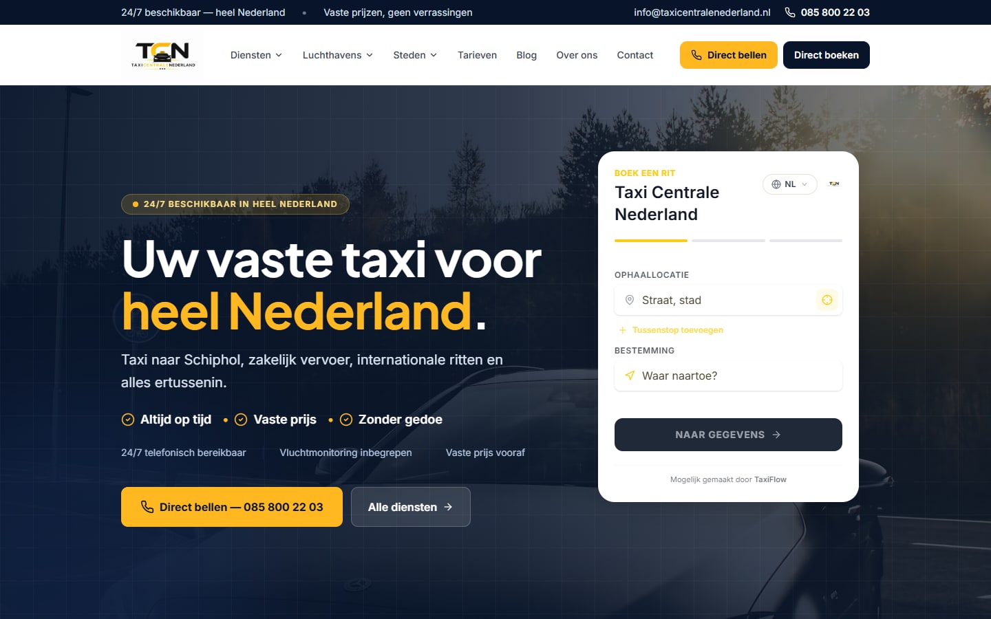 Taxi Centrale Nederland — Taxivervoer