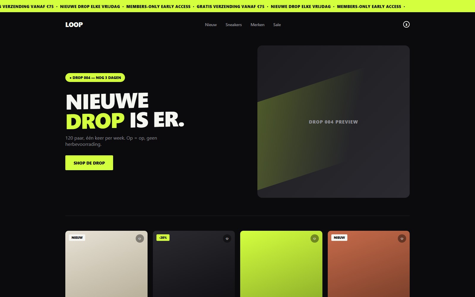 Loop Sneakers — Streetwear · Sneakers (concept)